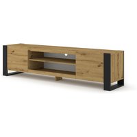 Bim Furniture - TV-Schrank mondi 188 cm im modernen stil handwerks-eiche / schwarz matt von BIM FURNITURE