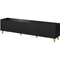 TV-Schrank pafos 200 cm schwarz matt von BIM FURNITURE