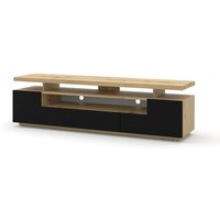 Bim Furniture - TV-Schrank eva 180 cm aus mdf handwerks-eiche / schwarz matt von BIM FURNITURE