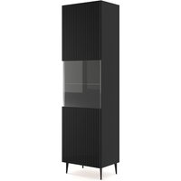 Bim Furniture - Vitrine ravenna b 1D 60 cm schwarz matt + beine von BIM FURNITURE