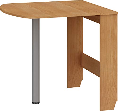 BIM Furniture Küchentisch Ausziehtisch HOMI Mini 6 81x80x75 cm Klapptisch Esstisch Oval Tisch (Erle) von BIM Furniture