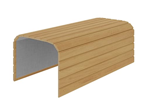 Homlando Sofatablett 44x40 cm Holz Couch Tablett flexibel, Couch ablage für armlehnen, für TV-Fernbedienung, Getränke und Snacks (Erle) von BIM Furniture