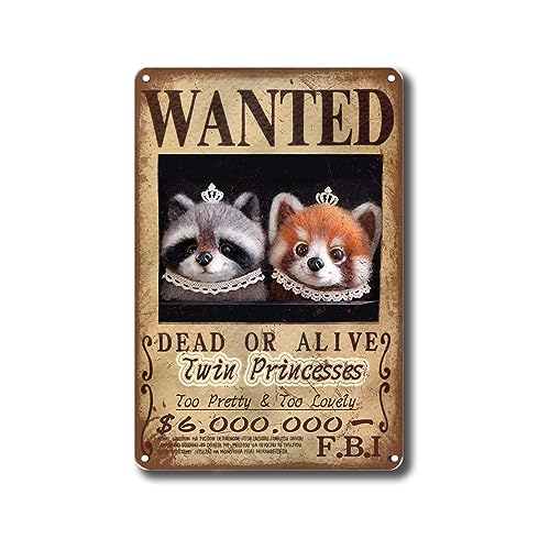 Metall-Blechschild mit Aufschrift "Twin Princesses Wanted", niedlich, hübsch und schön, für Café, Bar, Pub, Bierclub, Wand, Heimdekoration Metall-Blechschild mit Aufschrift "Twin Princesses Wanted", niedlich, hübsch und schön, für Café, Bar, Pub, Bierclub, Wand, Heimdekoration von BIMEL