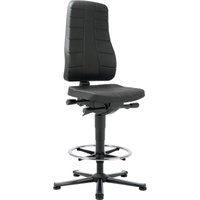 Arbeitsdrehstuhl All-In-One Highline Gleiter+Fußring Integralschaum 570-830mm 9641-2000 von BIMOS