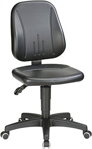 Arbeitsdrehstuhl Kunstleder Sitz-H.440-620mm m.Rollen von bimos