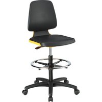 Arbeitsstuhl Labsit 4, pu orange Sitzhöhe 560-810 mm - Bimos von BIMOS