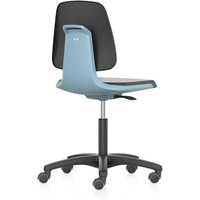 Bimos - Arbeitsstuhl Labsit 2, K-Leder blau Sitzhöhe 450-650 mm, mit Rollen Bimos - Arbeitsstuhl Labsit 2, K-Leder blau Sitzhöhe 450-650 mm, mit Rollen von BIMOS