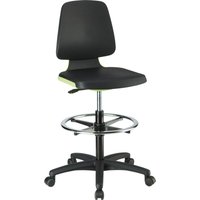 Arbeitsstuhl Labsit 4, pu grün Sitzhöhe 560-810 mm - Bimos von BIMOS