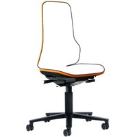 bimos Arbeitsstuhl Neon Basisstuhl mit Rollen Flexband orange Sitzhöhe 450-620 mm ohne Polster bimos Arbeitsstuhl Neon Basisstuhl mit Rollen Flexband orange Sitzhöhe 450-620 mm ohne Polster von BIMOS