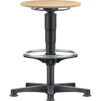 Drehhocker Bodengleiter u.Fußring Buche natur Sitz-H.560-830mm ho Bimos Drehhocker Bodengleiter u.Fußring Buche natur Sitz-H.560-830mm ho Bimos von BIMOS