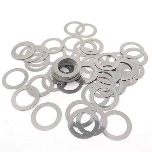 0,1/0,2/0,3/0,5/1 mm M2 M3 M4 bis M40 DIN988 304 Edelstahl Einstellscheibe Präzisions-Unterlegscheibe Dichtung Flachscheibe 20/100 Stück(M3x6xThick 100pcs,Thick 0.3mm) von BIMRTGXR