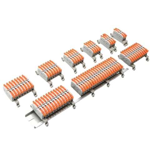 10/50/100Pcs Quick Docking Kabel Draht Anschlüsse Schiene Typ Schnelle Terminal Kompakte Elektrische Verdrahtung Terminal(100pcs,12P) von BIMRTGXR