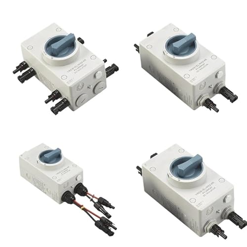 1200VDC 32A DC-Isolator-Trennschalter IP66 Solar-Elektrogehäuse mit 2 Paar PV-Anschlüssen(GRAY) von BIMRTGXR