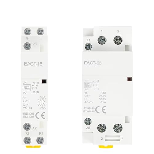 2P AC 110V 220V 50/60Hz 16A 20A 25A 32A 50A 40A 63A Din Schiene Haushalt modulare Schütz Schalter Controller BIMRTGXR(EACT-2P-40A,1NO1NC_110V) von BIMRTGXR