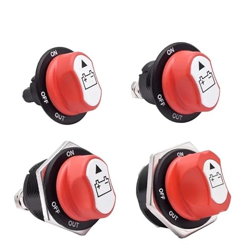 50A 100A 200A 300A Autobatterie Trennschalter Cut Off Kill Switch 12V 24V DC Rotary Power Isolator 1 Stück(50A) von BIMRTGXR