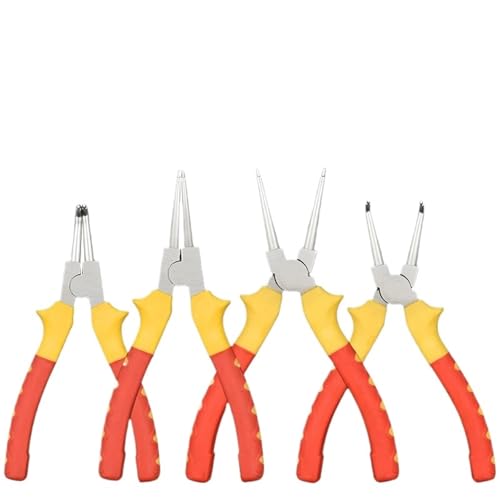 7 Zoll Innen- und Außenringfederzange for Entfernen und Installieren runder Schnappsicherungsringe, Handwerkzeuge, 1 Stück(Internal Straight) von BIMRTGXR