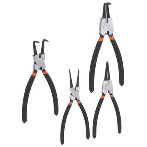 7 Zoll Sicherungsringzangen-Set, Spreizzange, Sicherungsringzange, Innen- und Außensicherungszange, Handwerkzeuge(Inside Elbow) von BIMRTGXR