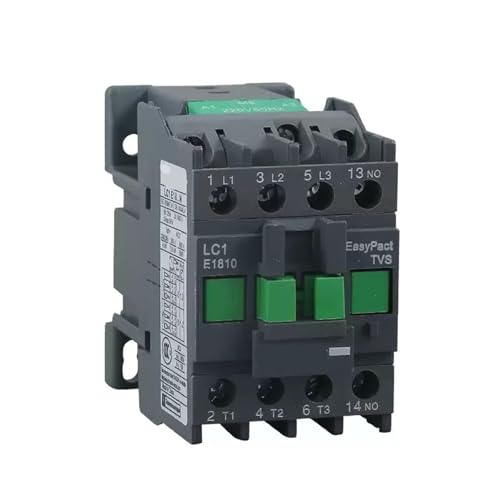 Elektrischer Wechselstrom-Schütz LC1E0910/01 1201/10 1801/10 2501/10 3201/10 3801/10 AC24/36/48/110/220/380V BIMRTGXR(LC1E0910,380 V) von BIMRTGXR