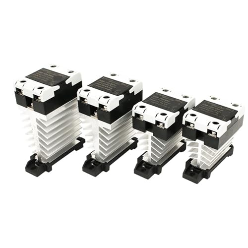 Halbleiterrelais 24–480 VAC Kühlkörper, einphasig, Schienenmontage, 10 A, 25 A, 40 A, 60 A, 80 A, 100 A, 120 A(DC control AC,10A) von BIMRTGXR