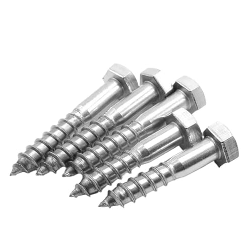 Länge 30-150mm Sechskant-Holzschrauben M6 M8 M10 M12 Edelstahl Blechschrauben 2/40 Stück(M10x40-10Pcs) von BIMRTGXR