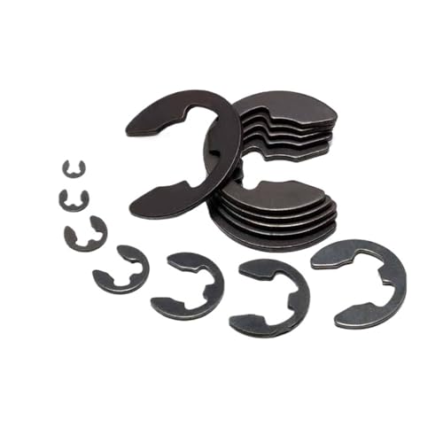 M1.2 M1.5 M2 M3 M3.5 M4 M5 M6 M7 M8 M10 bis M24 65mn Stahl E-Clip Sicherungsring Sicherungsring Unterlegscheibe for Wellendichtung 10/100 Stück(10pcs M11) von BIMRTGXR