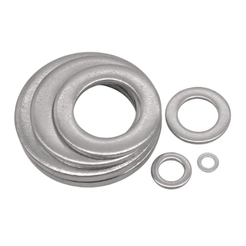 M1.6 - M36 Unterlegscheiben 304 Edelstahl kleine Unterlegscheibe M2 M6 M8 M12 1-100 Stück(M10-25PCS) von BIMRTGXR