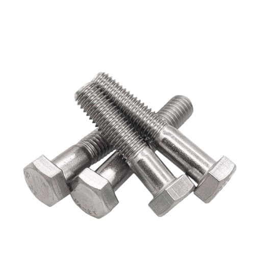 M12 M14 M16 M20 Sechskantschrauben, teilweise Gewinde, 304 Edelstahlschraube(M20x100-1PCS) von BIMRTGXR