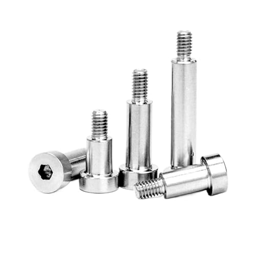 M2 M2.5 M3 M4 M5 M6 M8 M10 M12 A2 Edelstahl Sechskant Innensechskantschraube Inbusschraube 1 Stück(5mm,D6-M5) von BIMRTGXR
