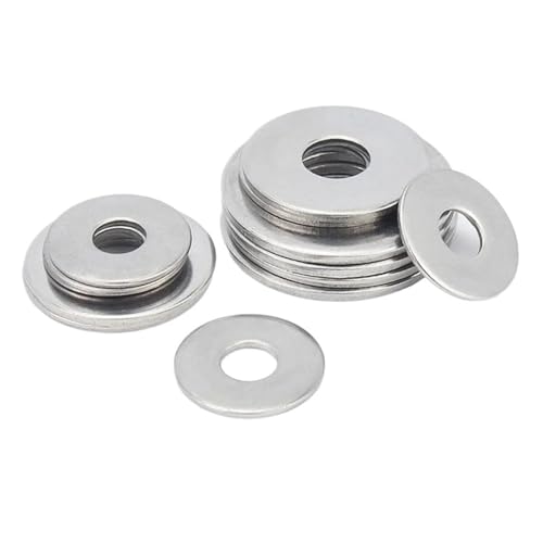 M2.5 M3 M3.5 M4 M5 M6 M8 M10 M12 M14 M16 GB96 304 Edelstahl Große Unterlegscheibe Einfache Dichtung 2/50 STÜCKE(2pcs M16) von BIMRTGXR