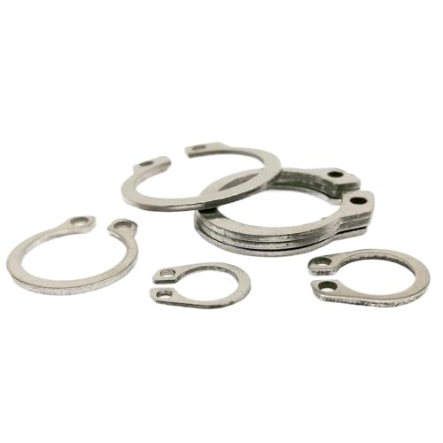 M3 bis M40 304 Edelstahl 65mn Mangan Wellensicherungsring Unterlegscheibe Lager C Typ Externer Sicherungsring 10/50 Stück(304 stainless steel,M28 10pcs) von BIMRTGXR