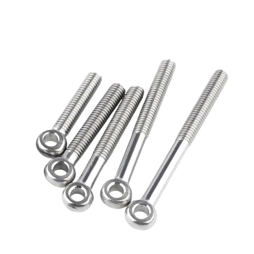 M5-M16 Augenschrauben 304 Edelstahl Bewegliche Gelenkschraube Ringschraube 1-30 Stück(M10x80-4PCS) von BIMRTGXR