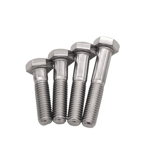 M6 M8 M10 Sechskantschrauben Halbgewinde 304 Edelstahlschraube 1-20 Stück(M8x130-4PCS) von BIMRTGXR