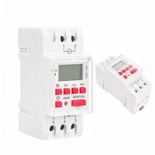15A 20A 30A Zeitschalter Wöchentlich programmierbarer digitaler Zeitschalter ACDC 12V 24V 110V 220V 240V(THC-30A-ACDC12V) von BIMRTGXR