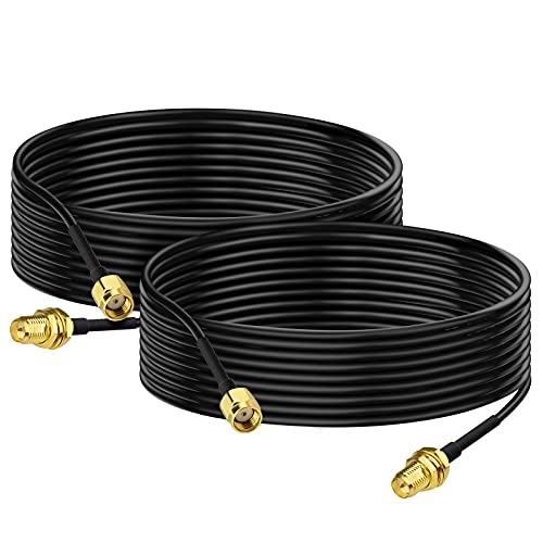 BINGFU RP-SMA Stecker auf RP-SMA Buchse Kabel 3m RG174 WiFi-Antennenverlängerungs Koaxialkabel 2 Stück für Drahtlose Mini PCI Express PCIE Netzwerkkarte USB WiFi Adapter WiFi Router Booster IP Kamera von BINGFU