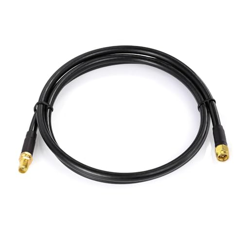 BINGFU SMA-Verlängerungskabel, SMA-Stecker auf Buchse ALSR240 Verlustarmes Antennenverlängerungskabel Kompatibel mit 4G LTE-Router, Gateway, Modem, Mobilfunk, SDR-Dongle-Empfänger, 1m von BINGFU