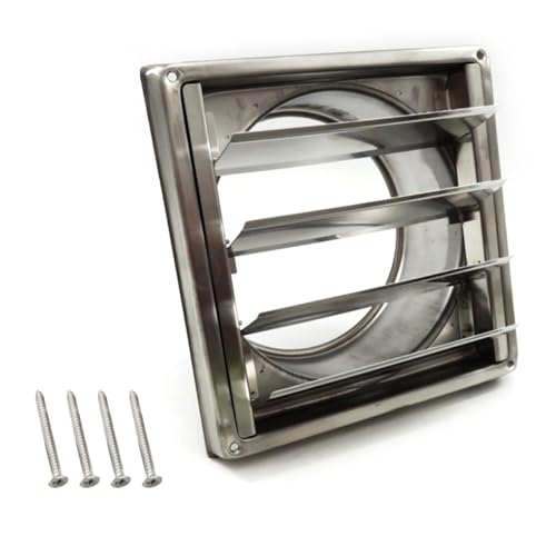150 mm quadratische Edelstahl Entlüftungskappen für Luftauslass, Regenabdeckungen für Außenwand aus Edelstahl für Lüftungskanäle 150 mm quadratische Edelstahl Entlüftungskappen für Luftauslass, Regenabdeckungen für Außenwand aus Edelstahl für Lüftungskanäle von BINGGA