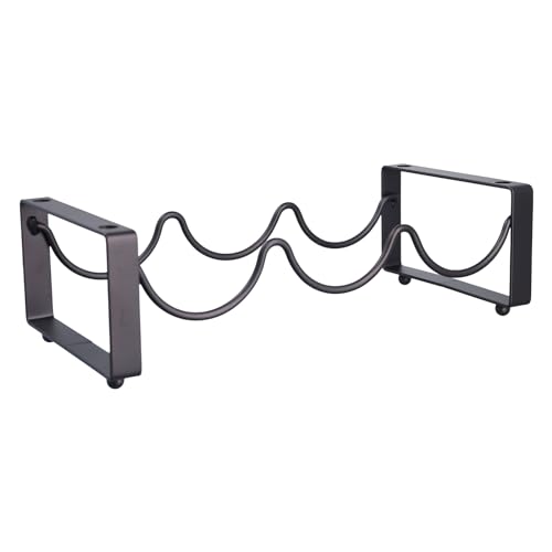Simple Wine Holder Stackable Wine Storage Rack Bottle Rack Metal Wine Storage Holder Iron Texture for 3 Bottles von BINGGA