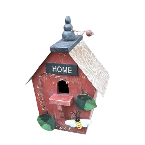 Wetter Holz Vogelbrutnest für Outdoor Hinterhof Vogelnest Haus Box für kleine Singvögel Wildvögel Unterschlupf Wetter Holz Vogelbrutnest für Outdoor Hinterhof Vogelnest Haus Box für kleine Singvögel Wildvögel Unterschlupf von BINGGA