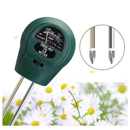 BINGNU Bodenfeuchtemessgerät, 3-in-1-Bodentest-Kit Feuchtigkeits-/PH-/Lichttester for Zimmerpflanzen Hygrometer-Sensor-Analysator-Detektor Für Gartenarbeit, Landwirtschaft BINGNU Bodenfeuchtemessgerät, 3-in-1-Bodentest-Kit Feuchtigkeits-/PH-/Lichttester for Zimmerpflanzen Hygrometer-Sensor-Analysator-Detektor Für Gartenarbeit, Landwirtschaft von BINGNU