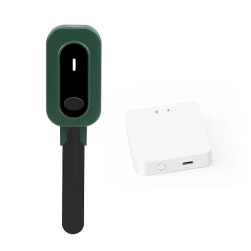 BINGNU Bodenfeuchtemessgerät, Bodentester Sonnenlicht Temperatur Feuchtigkeitsmesser Smart Bodensensor Drahtloser Monitor for die Bepflanzung im Garten Für Gartenarbeit, Landwirtschaft von BINGNU