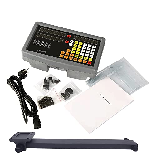Lineare Skala mit digitaler Anzeige, SDS2MS Drehmaschine Fräsen DRO-Set 2-Achsen-Digitalanzeige KA300 Linearskala TTL 0,005 mm KA-300 Optisches Encoder-Lineal 70 mm-1020 mm für Fräs- und Drehmaschinen Lineare Skala mit digitaler Anzeige, SDS2MS Drehmaschine Fräsen DRO-Set 2-Achsen-Digitalanzeige KA300 Linearskala TTL 0,005 mm KA-300 Optisches Encoder-Lineal 70 mm-1020 mm für Fräs- und Drehmaschinen von BINGNU
