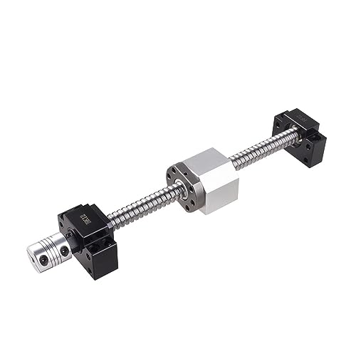 Linearschiene, Kit CNC: 2 HGR20 Linearschiene 4 Block + SFU1605 Kugelumlaufspindel 400 700 1000 Mm Mit Endstütze & Mutterngehäuse & Kupplung für CNC-Fräsmaschinen(SFU1605-700mm) von BINGNU