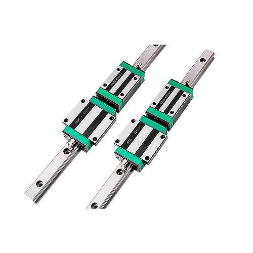 Linearschiene, Linearschiene HGR20 2 Stück Linearführungsschiene + 4 Stück Linearblockwagen HGH20CA Oder HGW20CC For CNC für CNC-Fräsmaschinen(2 Rails 4 HGH20CA,700mm) von BINGNU