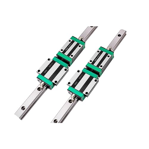 Linearschiene, Linearschienenführung HGR25 2 Stück + 4 Stück Linearschlittenwagen HGH25CA Oder HGW25CC For CNC-Fräser für CNC-Fräsmaschinen(HGH25CA,500mm) von BINGNU