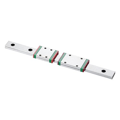 Linearschiene, MGW7 L 100 350 400 450 500 600 800 Mm Miniatur-Linearschienenschlitten 1 Stück Linearführung 1 Stück Schlitten für CNC-Fräsmaschinen(MGW7H,Only 1pc Block) von BINGNU