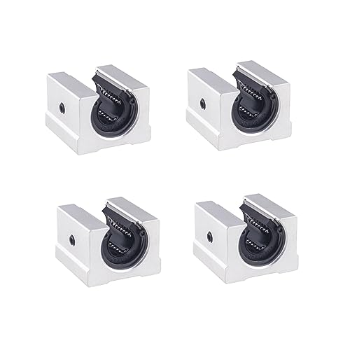 Linearschiene, SBR12UU SBR16UU SBR20UU SBR13UU Linearkugellagerblock 4 Stück Linearschieber for CNC-Fräser SBR Linearführungsschiene 3D für CNC-Fräsmaschinen(SBR20UU) von BINGNU