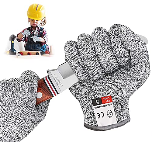 BINXIRUI Schnitzhandschuh für Kinder, Schnitthandschuhe, Ostergeschenke, Schnitzmesser, Säge, Kindermesser, Kids Werkzeug, Geeignet für 3-5 Jährige von BINXIRUI
