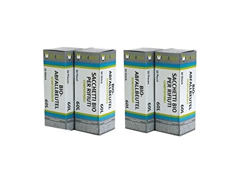 60 Liter Abfallbeutel Biomüllbeutel Biobeutel Müllbeutel Kompostbeutel 4 Rollen á 10 Stück 60 Liter Abfallbeutel Biomüllbeutel Biobeutel Müllbeutel Kompostbeutel 4 Rollen á 10 Stück von BIO4PACK