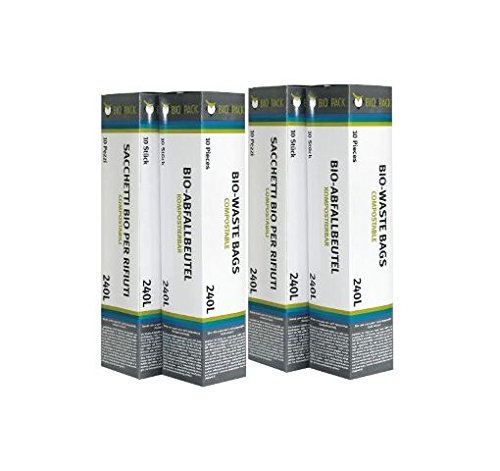 BIO4PACK 240 Liter Abfallbeutel Biomüllbeutel Biobeutel Müllbeutel Kompostbeutel 4 Rollen á 10 Beutel BIO4PACK 240 Liter Abfallbeutel Biomüllbeutel Biobeutel Müllbeutel Kompostbeutel 4 Rollen á 10 Beutel von BIO4PACK