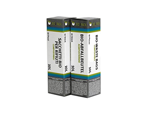 BIO4PACK Bio Abfallbeutel - Verschiedene Größen und Mengen (10 Liter, Menge: 2 Rollen) von BIO4PACK